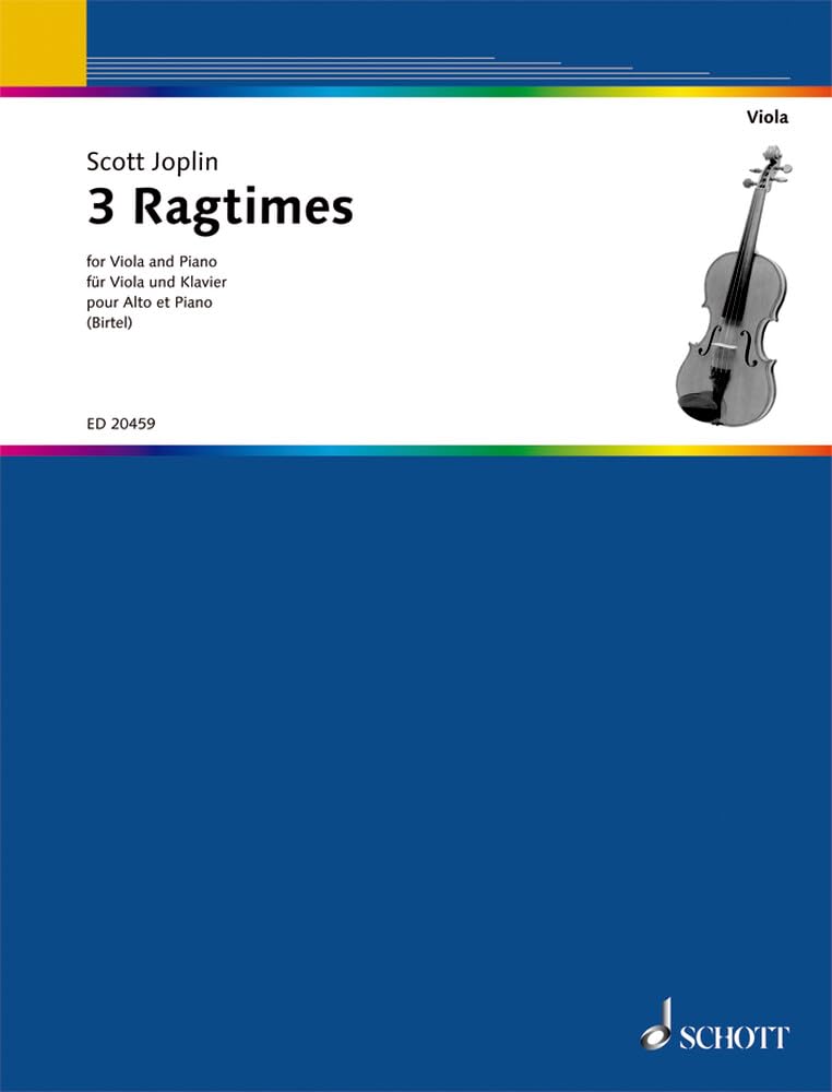 Three Ragtimes- viola and piano