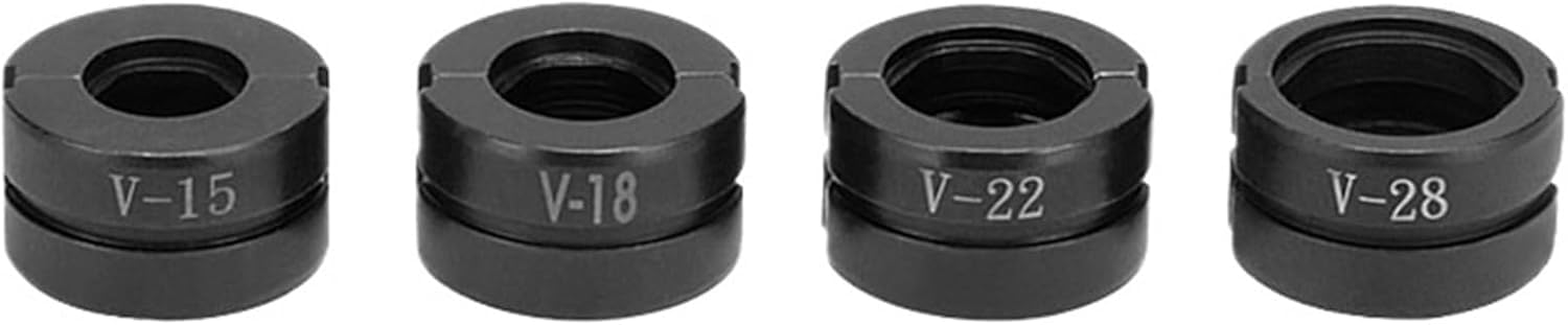Mordazas de engarce hidráulicas V-15/18/22/28 mm para tubos de acero inoxidable y cobre