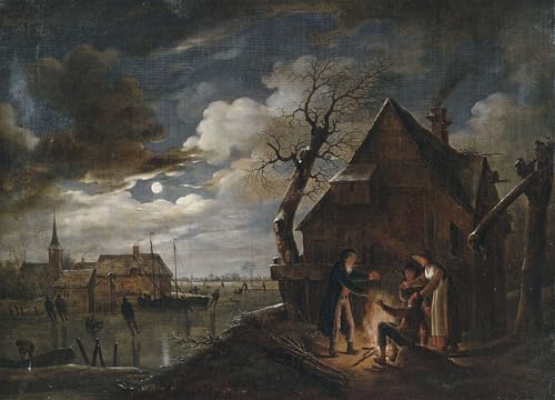 Paysage de canal hollandais pour réchauffer un mur blanc vide avec une toile déco de chambre
