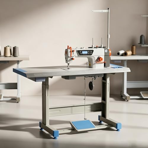 Heavy Duty Sewing Machine 750W Servo, Industrial Lockstitch Sewing...
