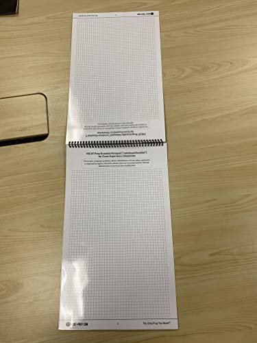 MCAT Prep Erasable Notepad/Whiteboard (noteboard booklet) with Staedtler Marker for Exam Experience Simulation