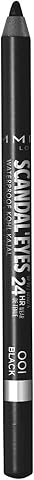Rimmel London, Scandaleyes Waterproof Kohl Kajal Eyeliner, 01 Black, 1.3 G
