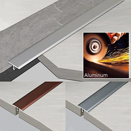 Seuil de transition en T et profilé de bord plat pour carrelage - 3