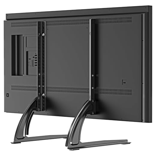 ELIVED Universal Table Top TV Stand for Most 27 to 55 inch LCD LED Plasma Flat Screen TVs, TV Base Height Adjustable Leg Stand Holds up to 88lbs, VESA up to 800x400mm, YD1014