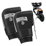 Instalación sencilla: estos guantes para manillar de motocicleta tienen una gran abertura con un diseño de cordón que le permite fijarlos o quitarlos del manillar de forma rápida y segura.