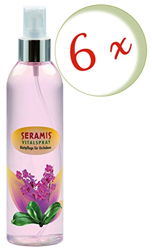 Oleander Hof® Set of 6 x Seramis® Vital Spray Leaf Orchid Care 250 ml with Oleander Yard Flyer