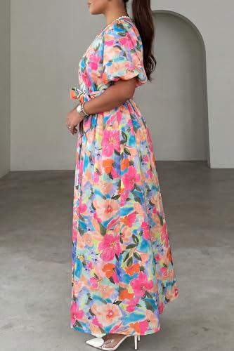 Image of Maxigerui Women's Summer Floral Maxi Dress Spring Wedding Guest Dress 2026