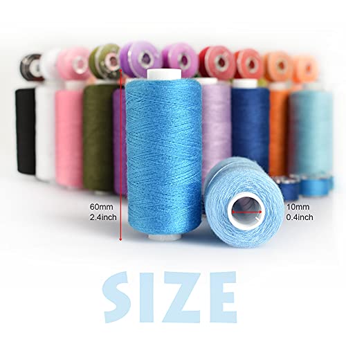 72Pcs Bobbins Sewing Threads Kit, 36 Colors Spools 360Yards Per Polyester Thread, 36 Colors Prewound Bobbin With Case For Hand Machine Sewing #TOP1