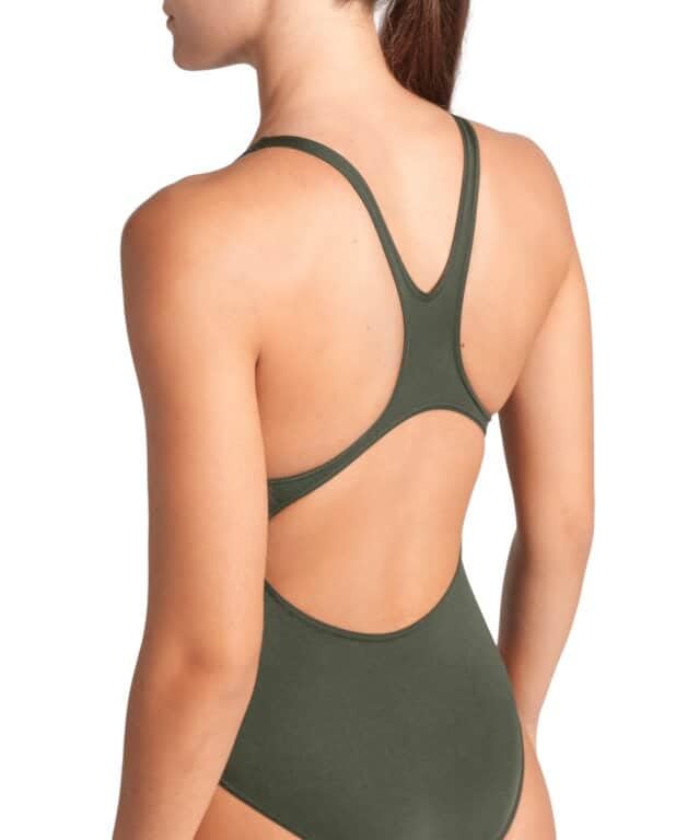 ARENA Costume Nuoto Donna Intero Piscina Solid Woman Swimsuit Verde Taglia 40 ITA