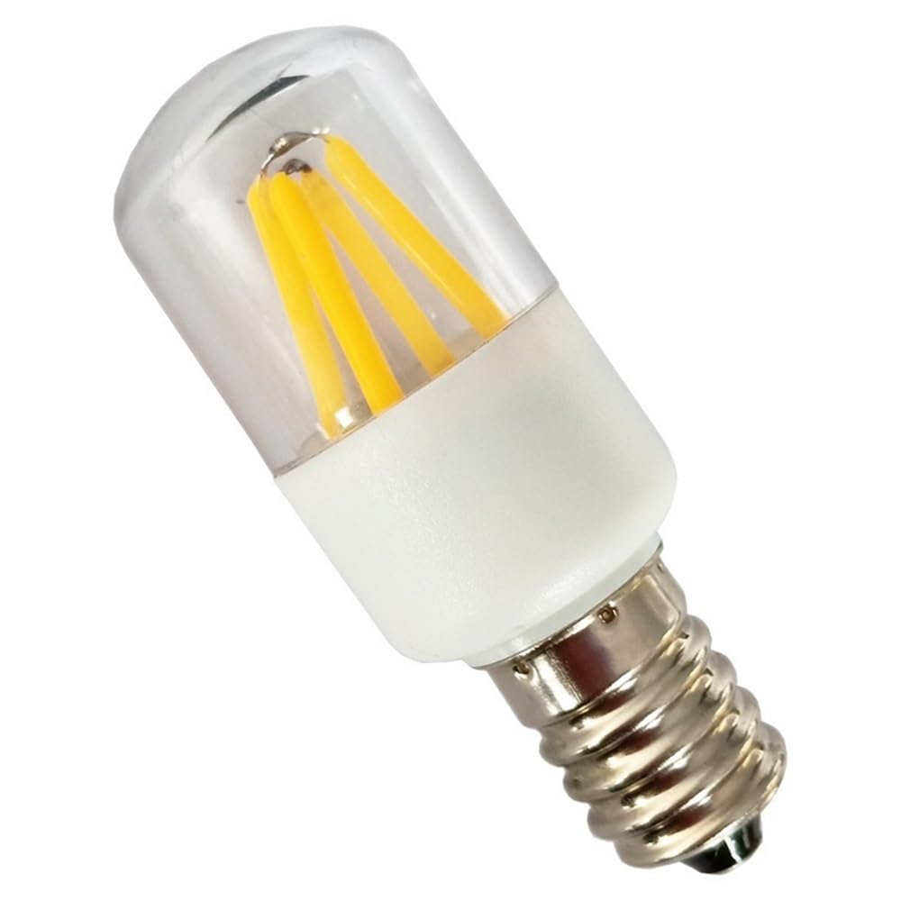 1fortunate lights, Paquete de 50 bombillas LED for frigorífico, CA 220 V, T22, E12/E14, 3 W, for máquina de coser(3000K Warm white,E14)