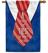 KafePross a Father's Love Ties The Family Togather House Flag for Fathers Day Banner 28"x40" Vert...
