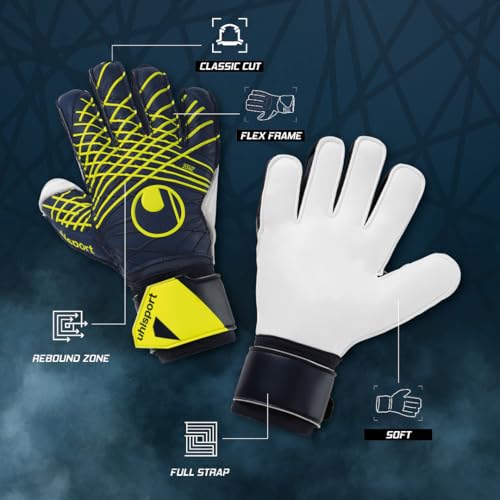 uhlsport Fußball Torwarthandschuhe Prediction Soft Flex Frame - Torwarthandschuhe für Kinder und Erwachsene mit Fingerschutz, 8.5… – Ansicht 5