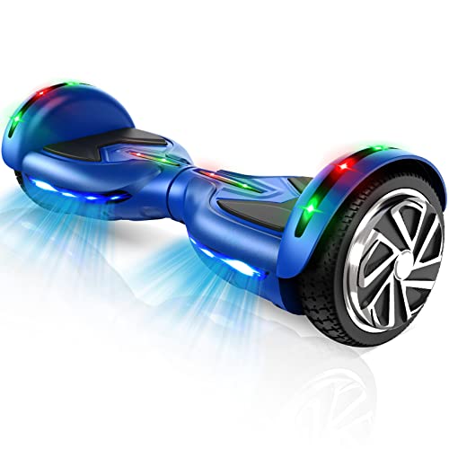 CBD Flash Hoverboard, All Terrain Hoverboard off Road Two-Wheel 6.5 inch Self Balancing Hoverboard with Bluetooth and LED Lights for Kids