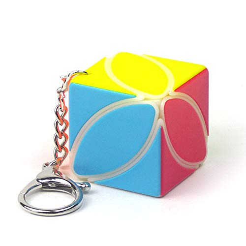 Yealvin Mini Keychain 2x2 Ivy Magic Cube Mini Keyring Ivy Cube Puzzle Toys Brain Teasers