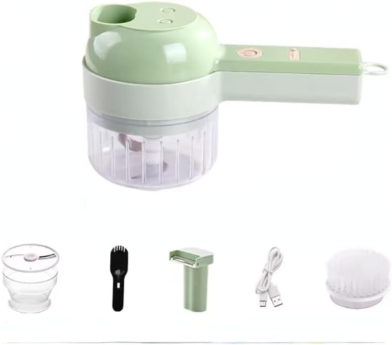 Garlic Chopper Mini Handheld Electric Vegetable Cutter Vegetable Tools USB Rechargeable Kitchen Accessories Set