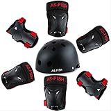 longboard helmet best Diseño para niños ---- Este set de protección es adecuado para los niños de 3 a 12 años.circunferencia de la cabeza del casco: 50-61cm, por favor según la circunferencia de la cabeza y edad del niño elegir.