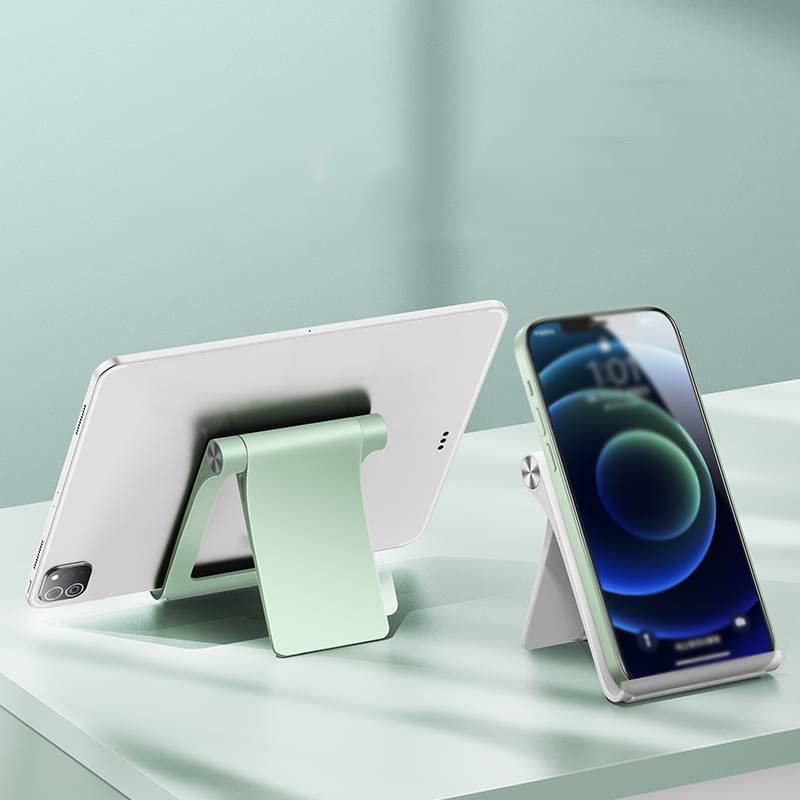 Support de téléphone universel, support de tablette pliable et inclinable vert