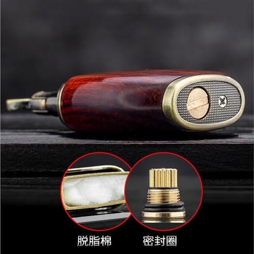 Encendedor de queroseno de alta gama con llama suave y elegante diseño clásico recargable 5