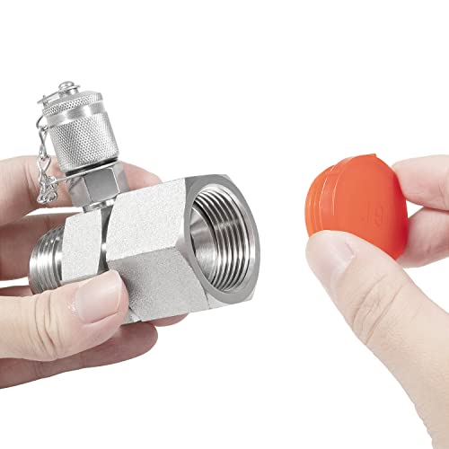 Tees hydrauliques pivotants JIC37 lot de 7 pièces haute pression