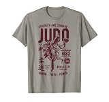 Retro-Judo-Outfit für Herren, Vintage-Stil T-Shirt