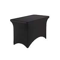 Vista 2 de Mantel de tela elástica Iceberg, Negro, 1