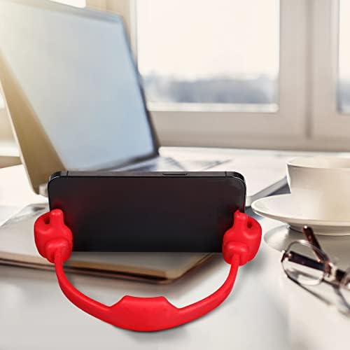 6Pcs Phone Holders Thumbs Up Phone Stand Portable Thumb Design Phone Stand Novelty Fun Phone Stand Lazy Phone Holder for Kids Cell Phone (Random Color)