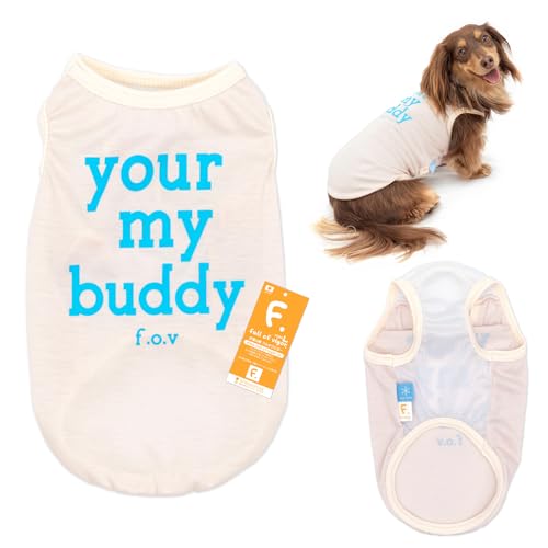 ダックス 接触冷感 ロゴプリント タンクトップ 抜け毛対策 犬の服 フルオブビガー 46/ペールピンク DML