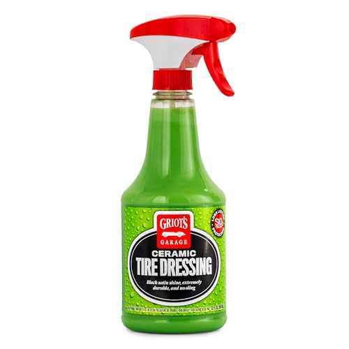 Griots Garage Ceramic Tire Dressing Coating for Car Detailing Safe for Rubber Vinyl and Plastic Trim on Cars Trucks SUVs Motorcycles and RVs 10842 22oz