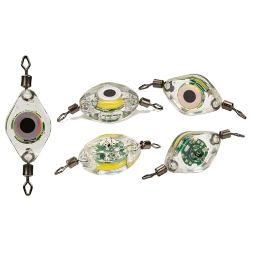 XAGMODSHN Señuelos de Peces LED Gotas Profundas Luz de Pesca Cebos iluminados Intermitentes Cucharas de Pesca Intermitentes subacuáticos Señuelos de Pesca con luz Luz de Pesca submarina