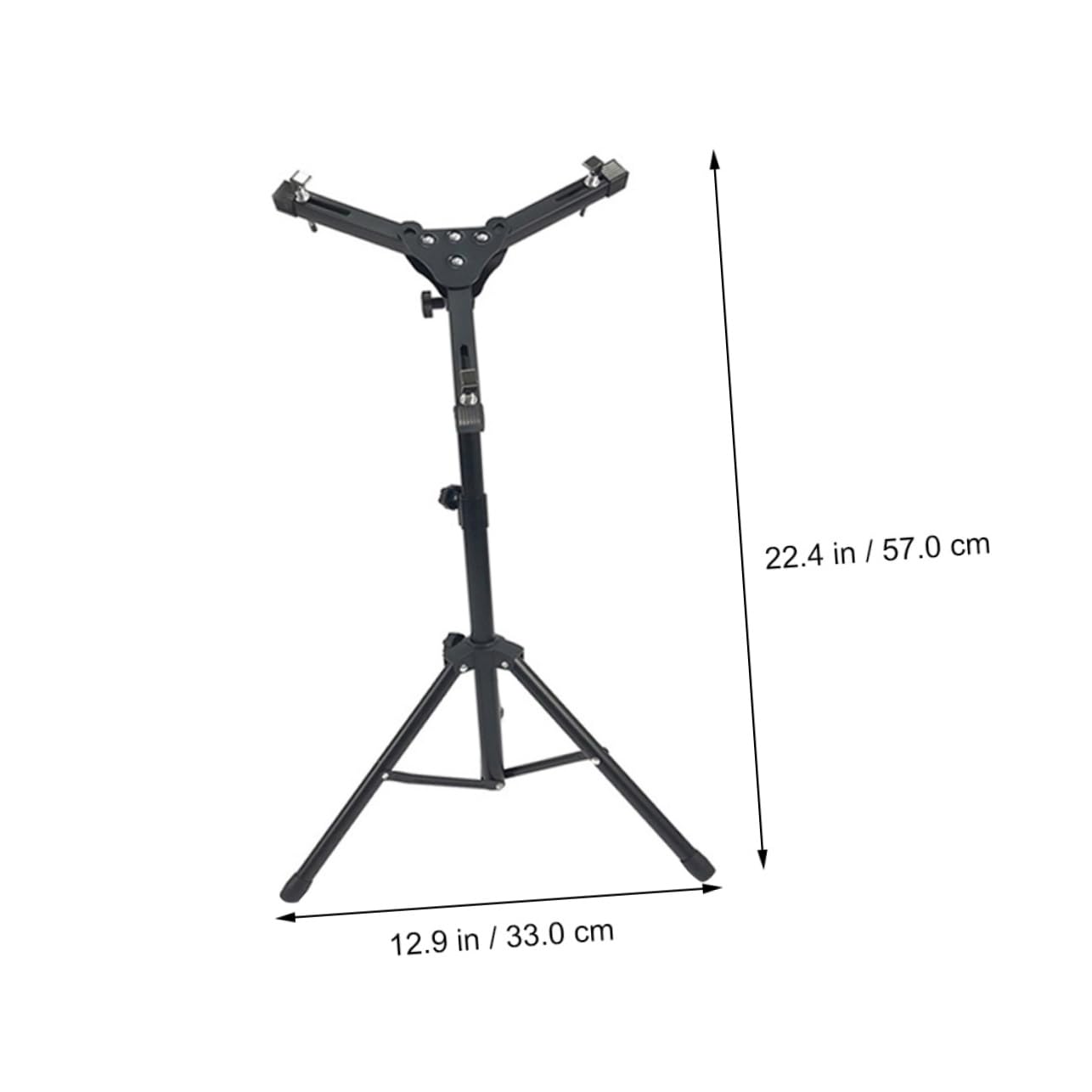 OFFSCH Adjustable 12in Dumb Drum Stand Abs Iron Material Snare Drum Kit Rack Support