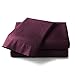 Zen 1800 Series Luxury Bed Sheets - Eco-Friendly, Hypoallergenic and Wrinkle Resistant Rayon Derived from - 4-Piece - Queen - Purple