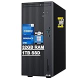 ASUS V500 Mini Home and Business Tower Desktop Intel 10-core i7-13620H 32GB RAM 1TB SSD Type-C DisplayPort Wi-Fi6 Win11Pro ICP Hub