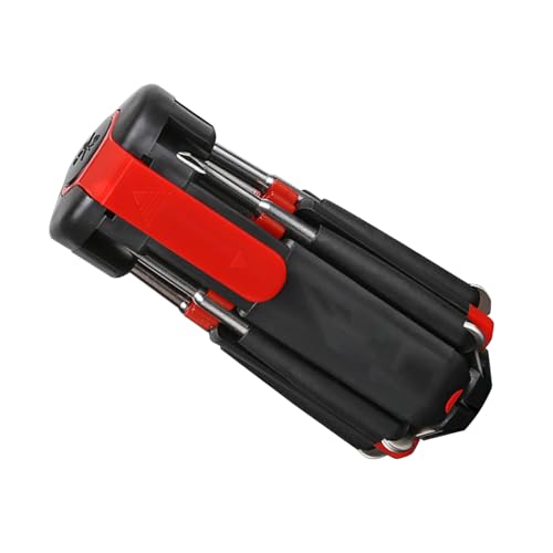 8 in 1 Screwdriver with LED Flashlight Multi Functional Torch Tool Cross Slot Combination for Industrial Use