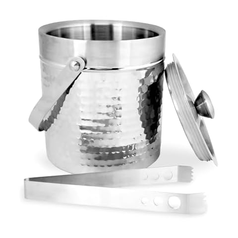 Chef Craft Hammered Double Walled Ice Bucket Cover