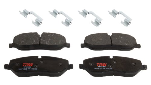 TRW Automotive TPC1098 Disc Brake Pad Set for Land Rover LR3: 2005-2009 and other applications Front, Black
