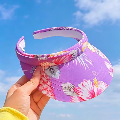Image of Sun Visor Hats Women Wide Brim Adjustable Clip On Visors Beach Men Hat