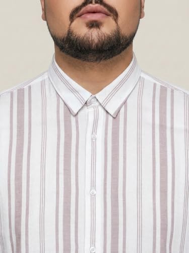 Image of Urbano Fashion Men's Cotton Full Sleeve Regular Fit Solid Oxford Shirt with Button-Down Collar