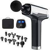 Massage Gun Deep Tissue Percussion Massager Gun, Portable Muscle Massager with 9 Speeds and 12...