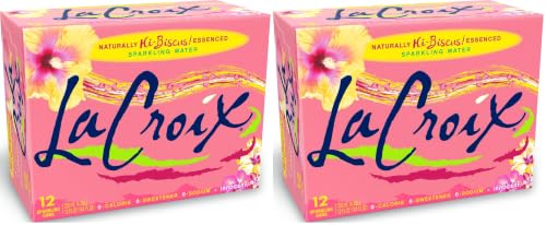 LaCroix Sparkling Water, Hi-Biscus!, 12 Fl Oz (pack of 24)