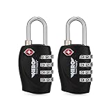 Hero Luggage Lock (2-Pack) – TSA Approved – 4 Digit Combination Padlock for Travel, Suitcases, Locke