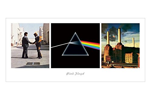 Poster Pink Floyd Covers Art Print - Sublimez Votre Salon avec une Déco Rock 22,7X50 Cm