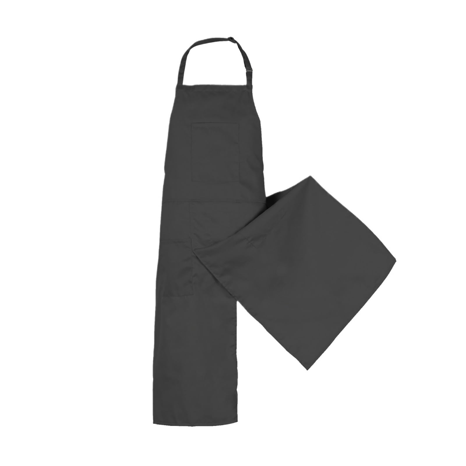 Delantal de cerámica con pierna dividida Delantal con pechera estampado for trabajos de cerámica, impermeable, lona, ​​para trabajo