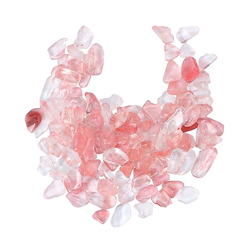 Happyyami 100g De Para Macetas y Piedra Curativa Triturada Guijarros Para Paisajismo y Decoración Rosa Natural