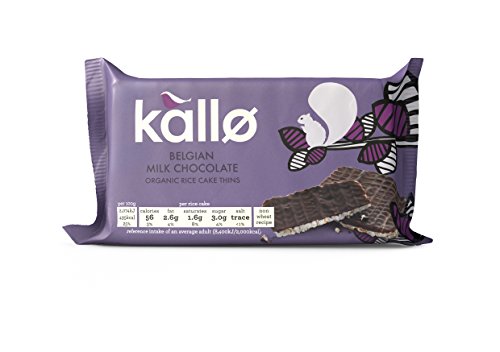 Kallo Organic Milk Chocolate Rice Cake Thins 90 G (Pack Of 4)