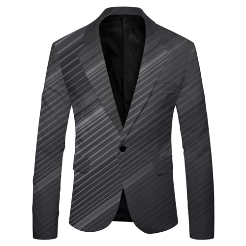 Blazer homme CHUNOTU doux et confortable veste imprimée avec poches