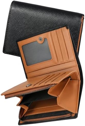 （23:30時点） [GSG] 2つ折り財布 メンズ 人気 ブランド 二つ折りサイフ 大容量 ふたつおり さいふ カード収納19枚 仕切りあるファスナー小銭入れ 折りたたみ 男性 紳士用 プレゼント ギフトにも 22088