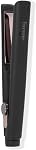 L'ANGE HAIR Le Titane Titanium Flat Iron | Hair Straightener with Curved Edges for Versatile Styling | Dual Voltage Flat Iron with Infrared Heat & Adjustable Temperature | 1" Black