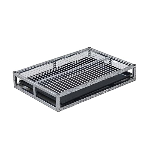 Bac à litière pour chien facile à nettoyer avec support de tapis intégré