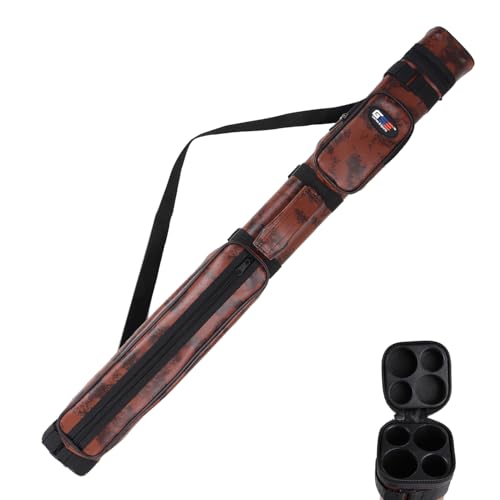 GSE hard billiard cue case, 2x2 with pockets