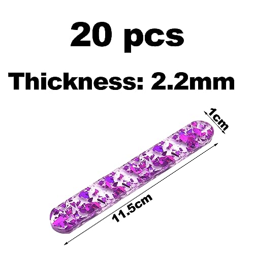 20 Stück Wiederverwendbare Acryl Cakesicle Sticks Eisstange,Eisstiele für DIY EIS Kuchenherstellung Popsicle aus Cakesicle Einfachstes Selbstmacheis-11.5CM Acryl Eis am StielBunt